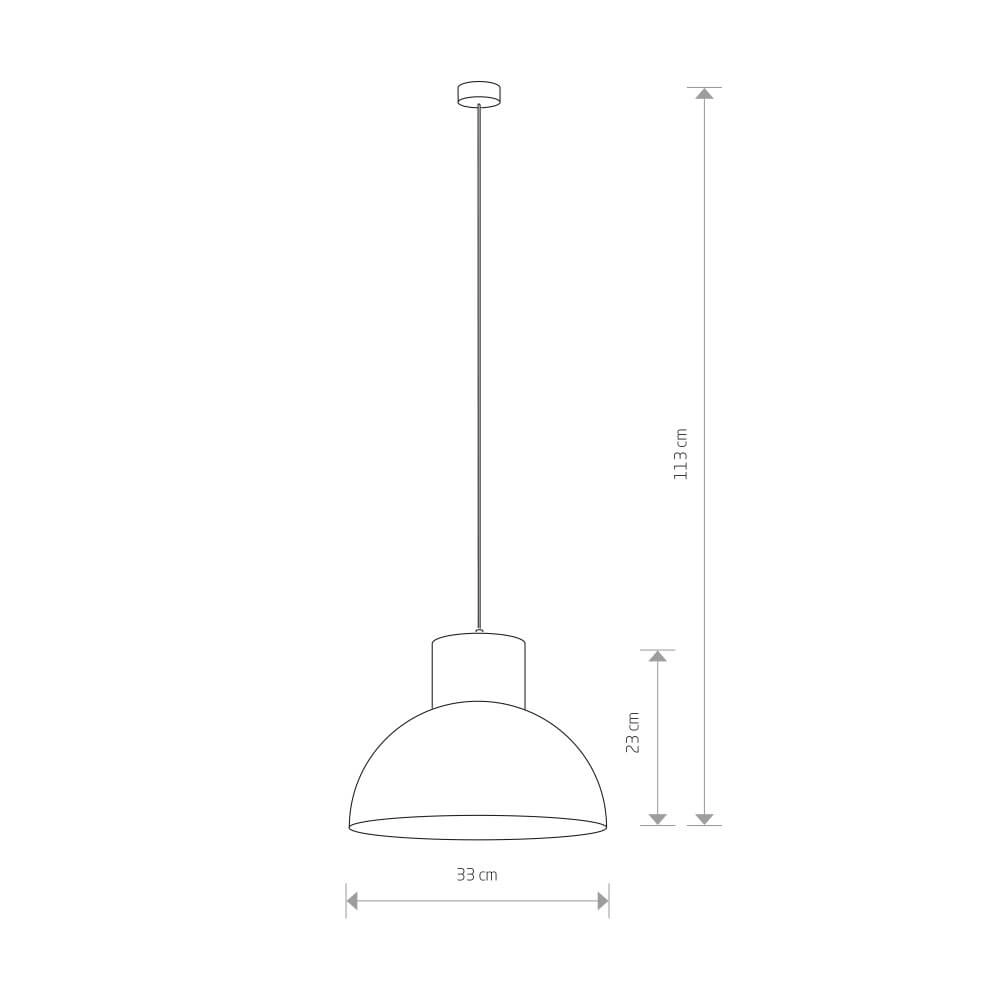 Industriële hanglamp Works Ø 33cm Lyora 5903139651097