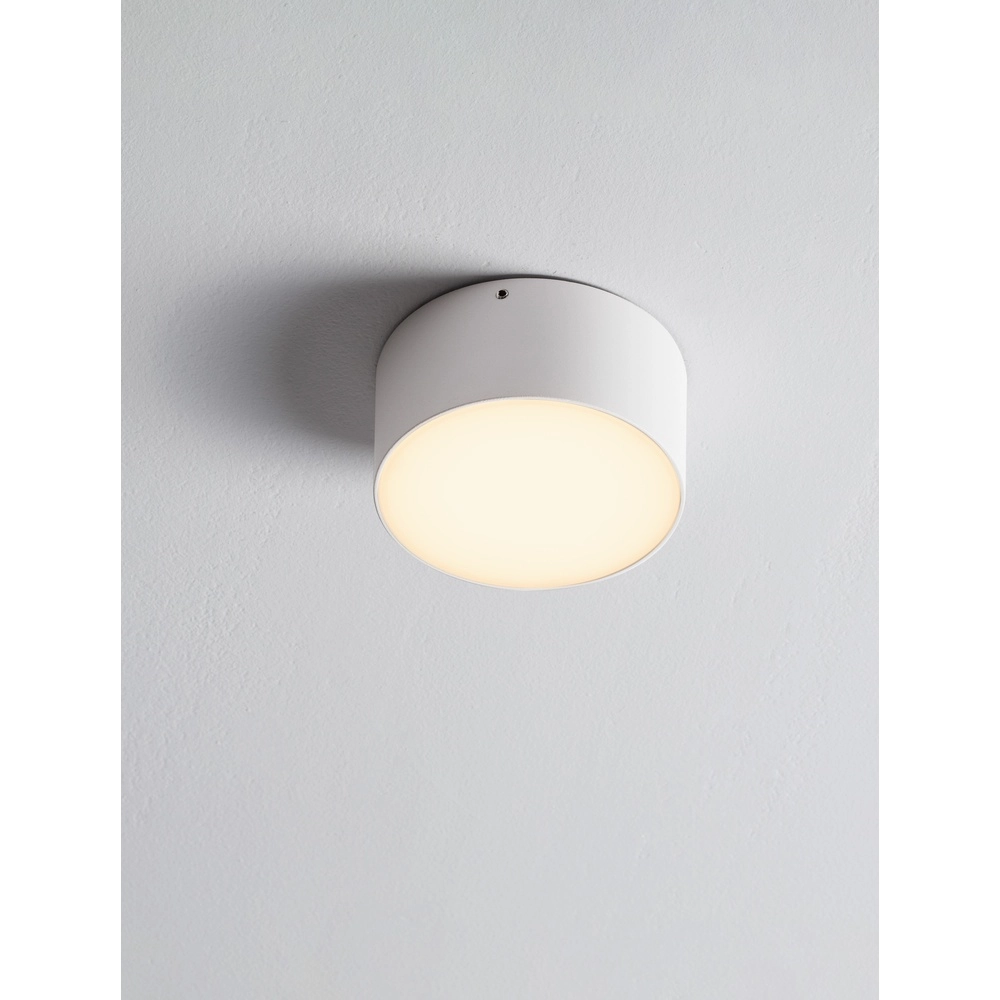 Ronde plafondlamp Judi Ø 12cm wit