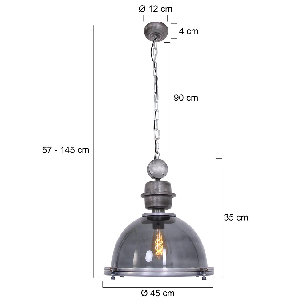 Hanglamp Bikkel Industrie Steinhauer 8712746116700