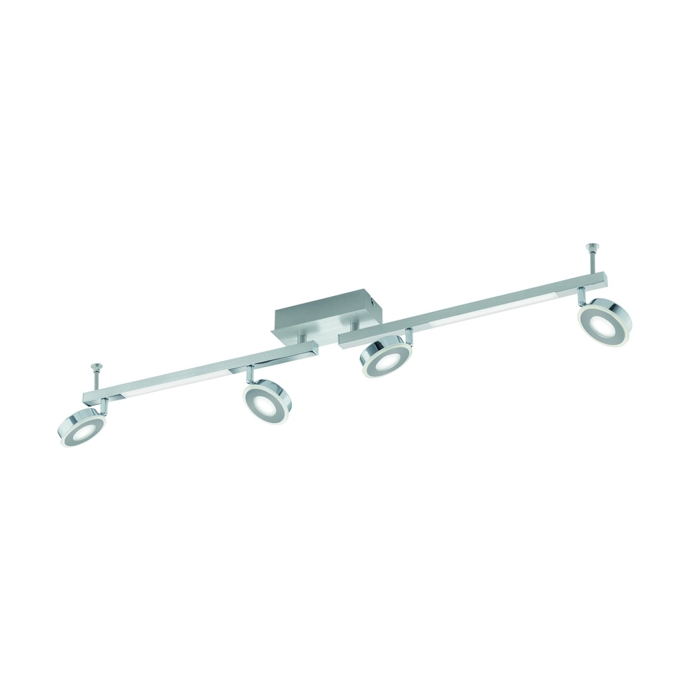 4-lichts plafondlamp Cardillio chroom