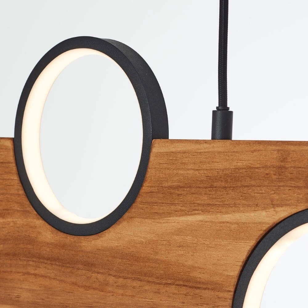 Hanglamp Cheesy hout Brilliant 4004353429644