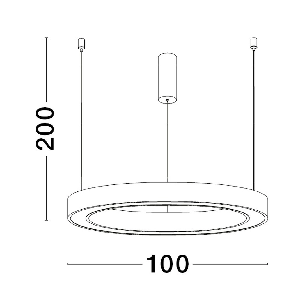 Design hanglamp Sting goud Ø 100cm Lyora 5212017437457