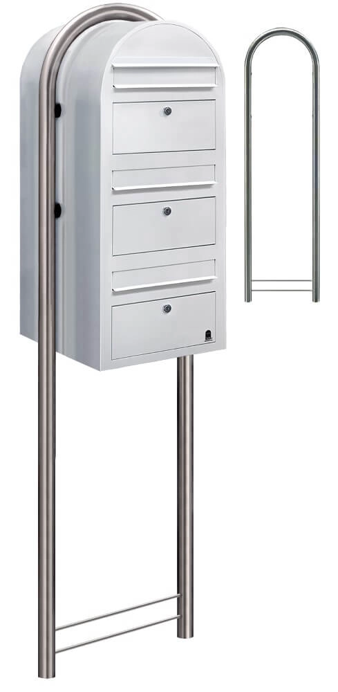 Brievenbus Trio 9016 Wit Bobi 6417237015075