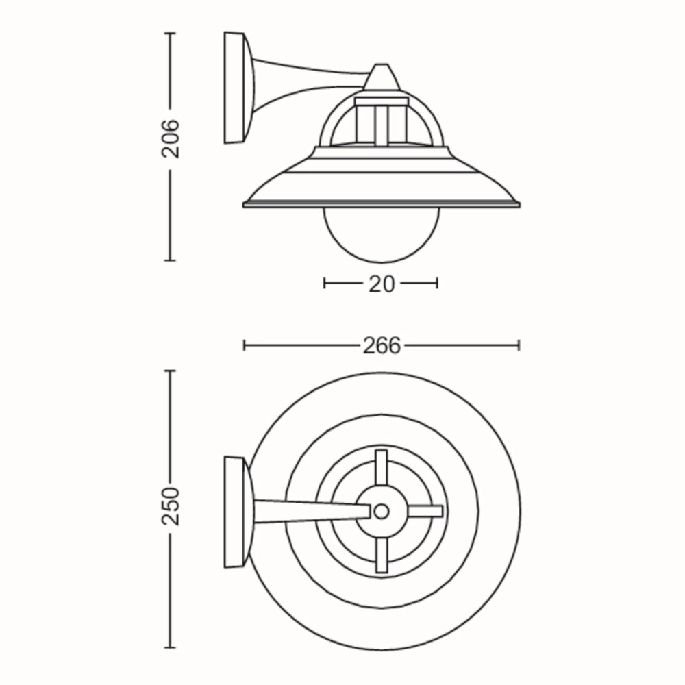 Buitenlamp Cormorant Philips 8718696165836