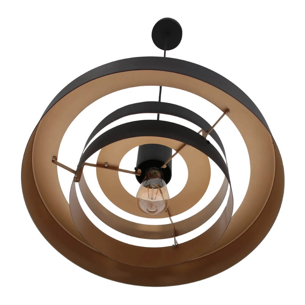 Zwarte hanglamp Flinter Ø 50cm Steinhauer 8712746148640