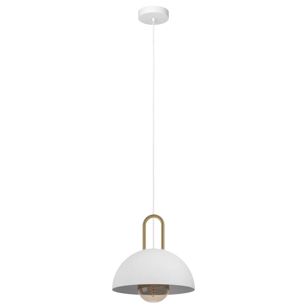 Hanglamp Calmanera wit met goud