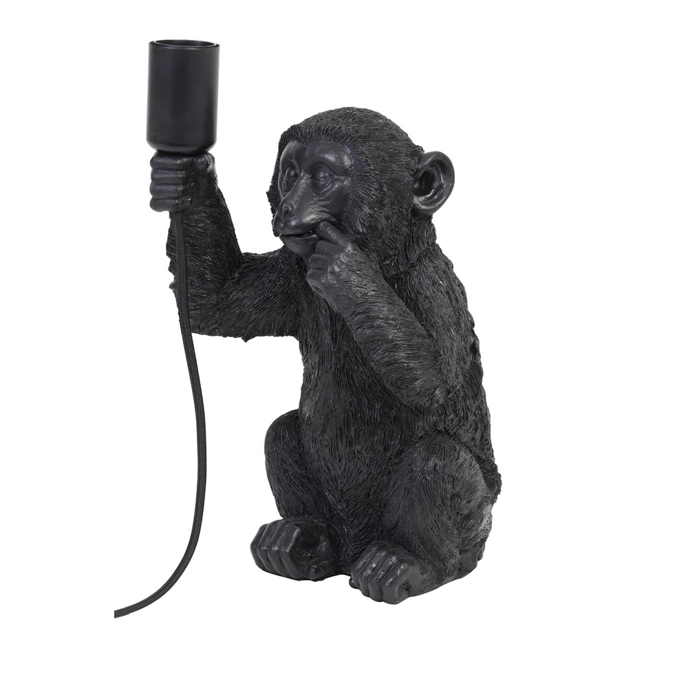 Tafellamp aapje Monkey zwart Light & Living 8717807303495