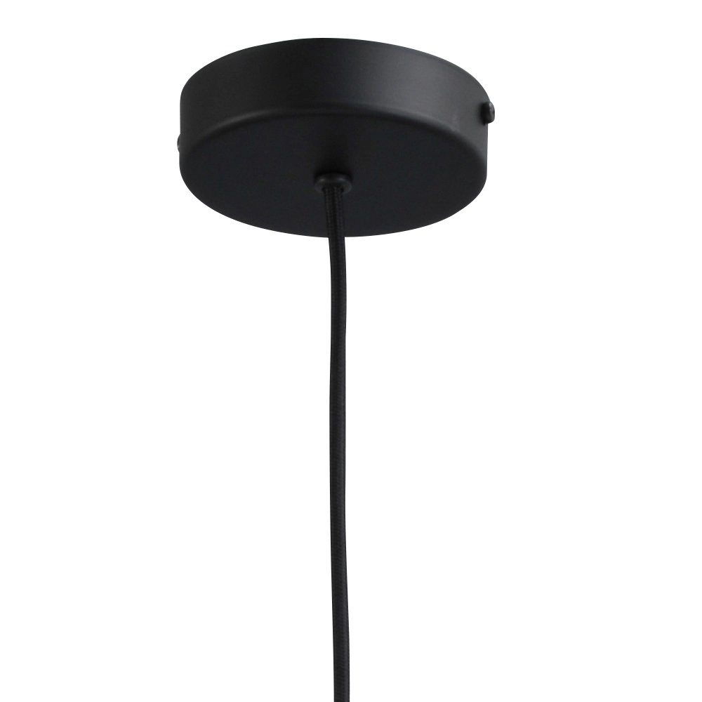 Zwarte pendel hanglamp Bounty met rond glas Masterlight 8718121248431