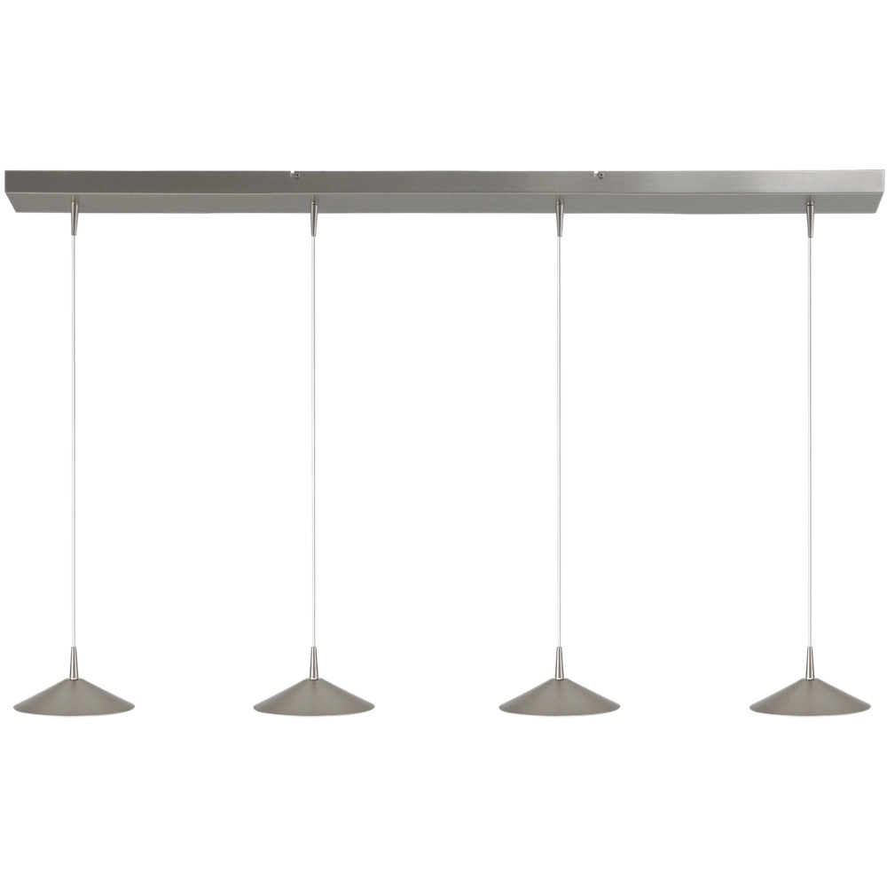 4-lichts hanglamp Ceppo nikkel Ø 18cm