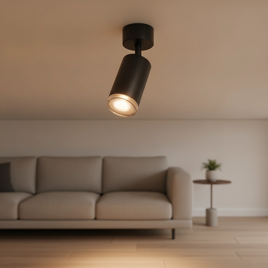 Opbouwspot Mao enkel zwart