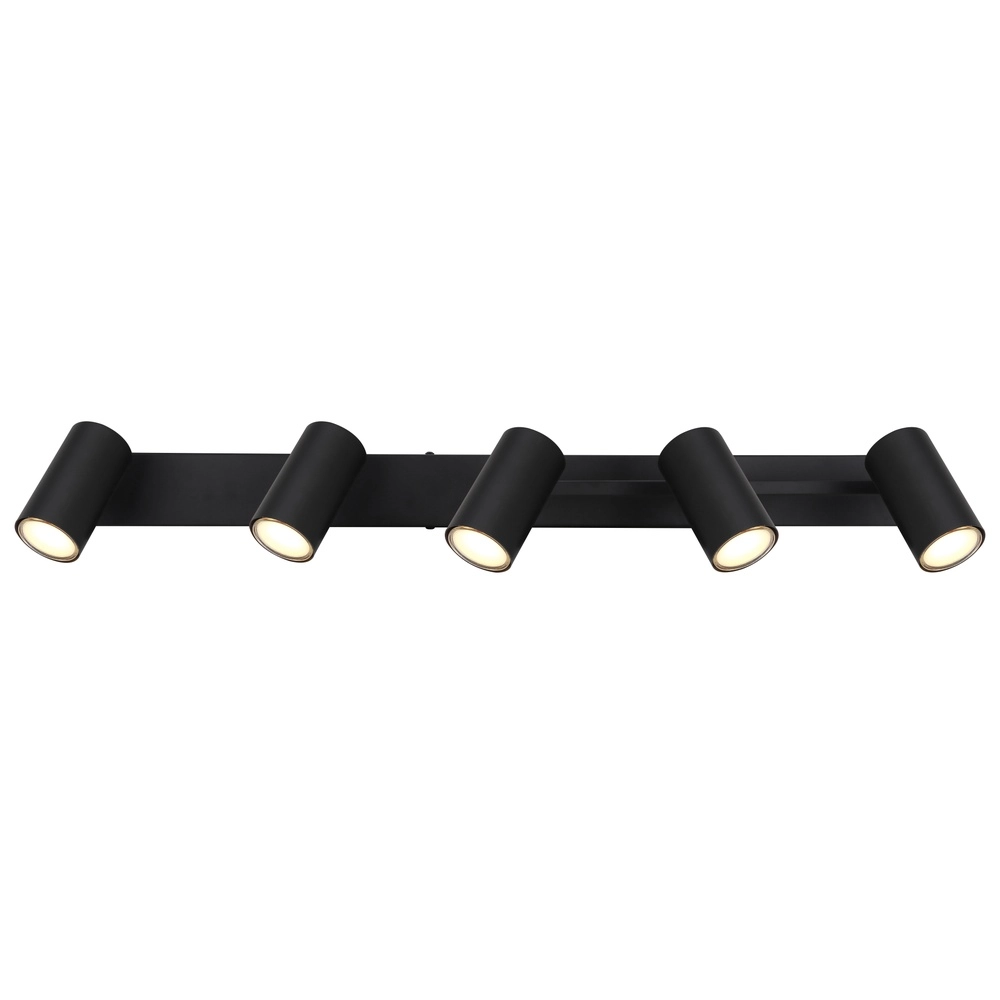 Plafondlamp 5-lichts Robby zwart Globo 9007371439577