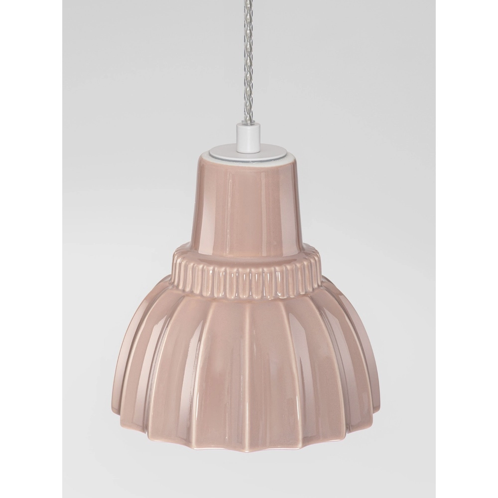 Hanglamp Picco wit met mokka bruin Lyora 5212017495389