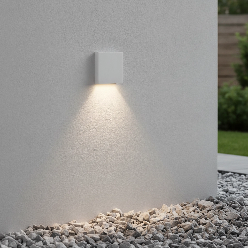 Vierkante inbouwlamp Iko enkel wit Lyora 5212017471703