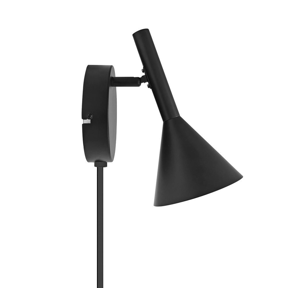 Zwarte wand leeslamp Kelvis  Nordlux 5704924027345