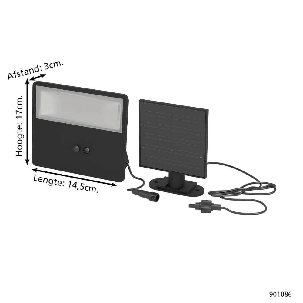 Solar set met zonnepaneel Panettieri 11W Eglo 9008606297894