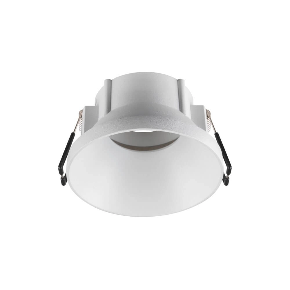 Inbouwring New Tria 75 rond wit - verdiept met kraag - zonder fitting