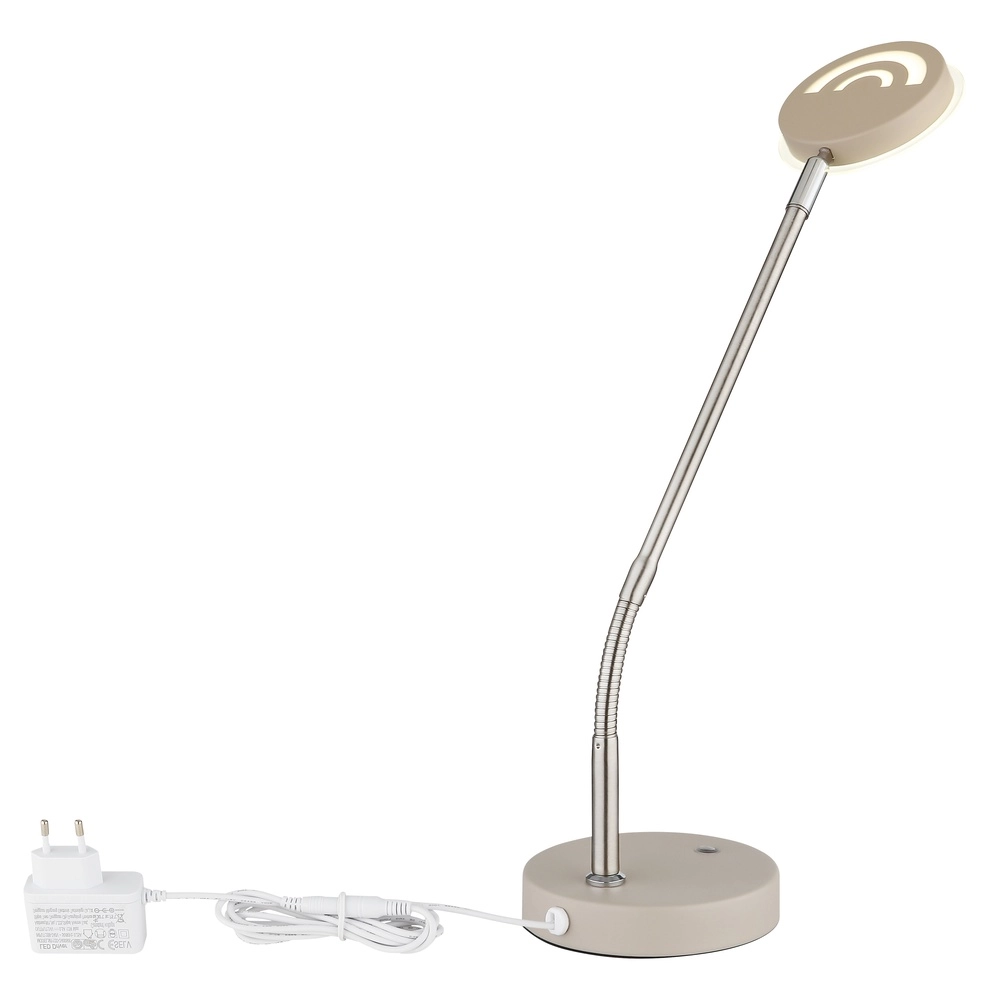 Bureaulamp Silvio zand bruin Globo 9007371593033