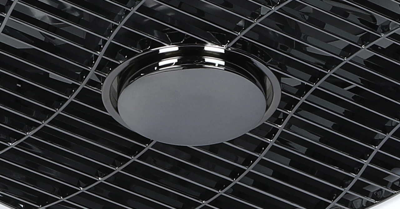 Plafondventilator lamp The Fan 40cm - 2700-4000K wit met zwart ETH 8720195300564