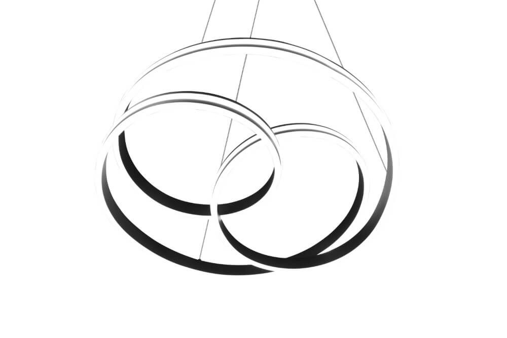 Hanglamp Nuria 60cm zwart Trio 4017807505214