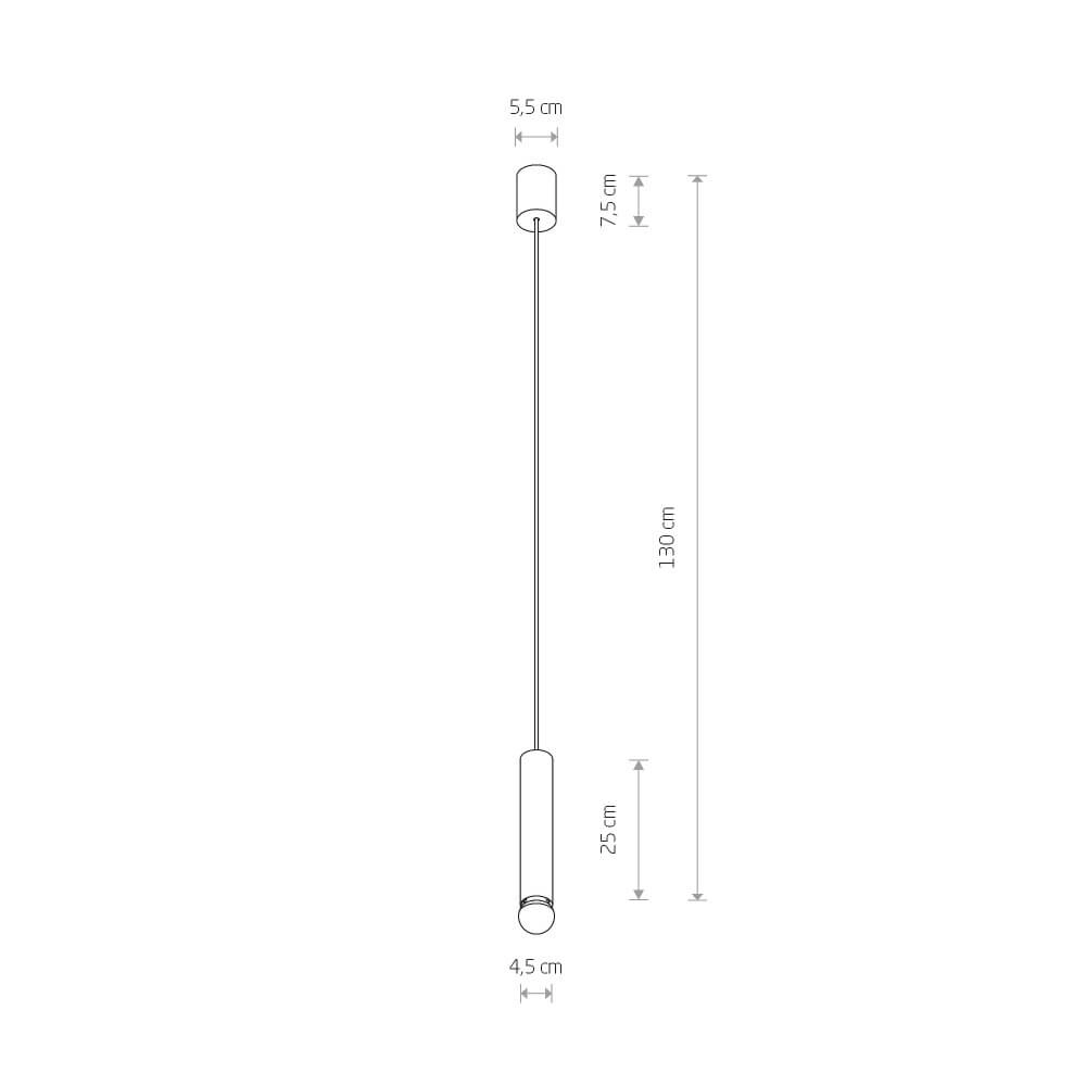 Gouden hanglamp Baton Lyora 5903139785198