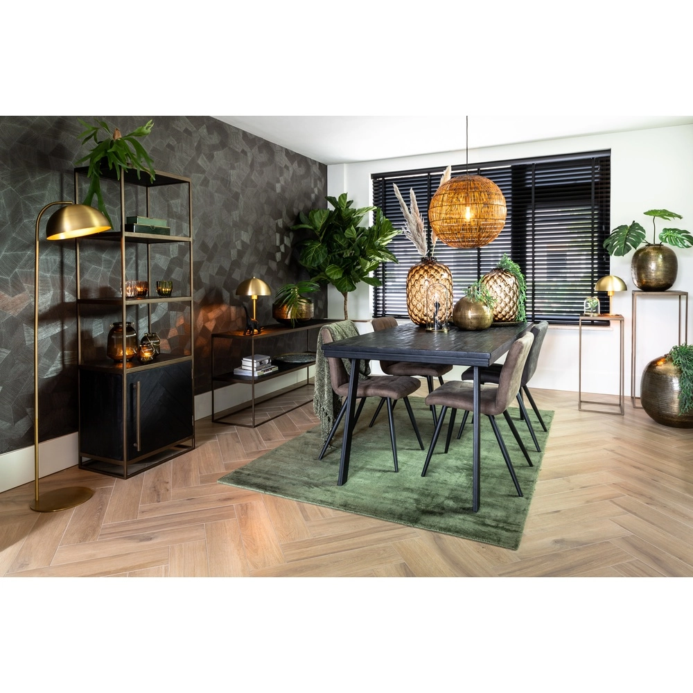 Tafellamp Merel messing mat Ø 25cm Light & Living 8717807314231