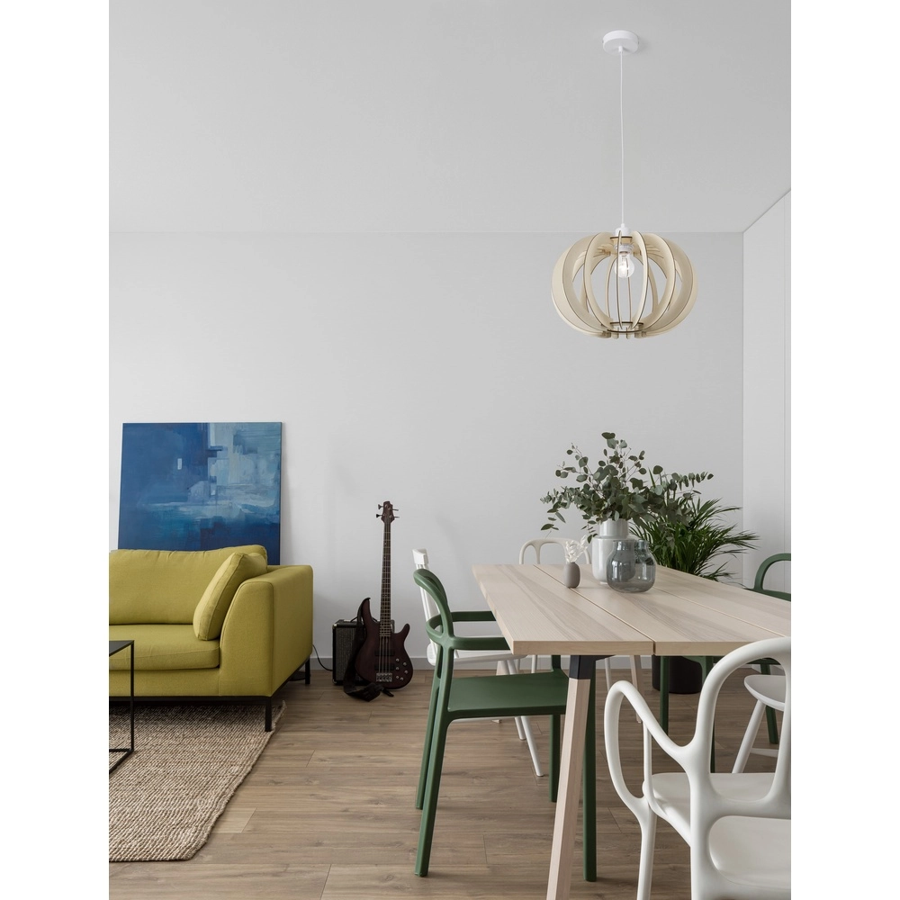 Houten hanglamp Ottoline licht Ø 40cm Lyora 5212017436191