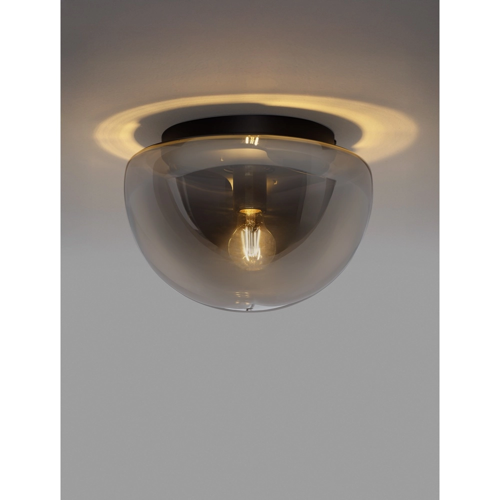 Plafondlamp Ebony smoke glas Ø 31,5cm