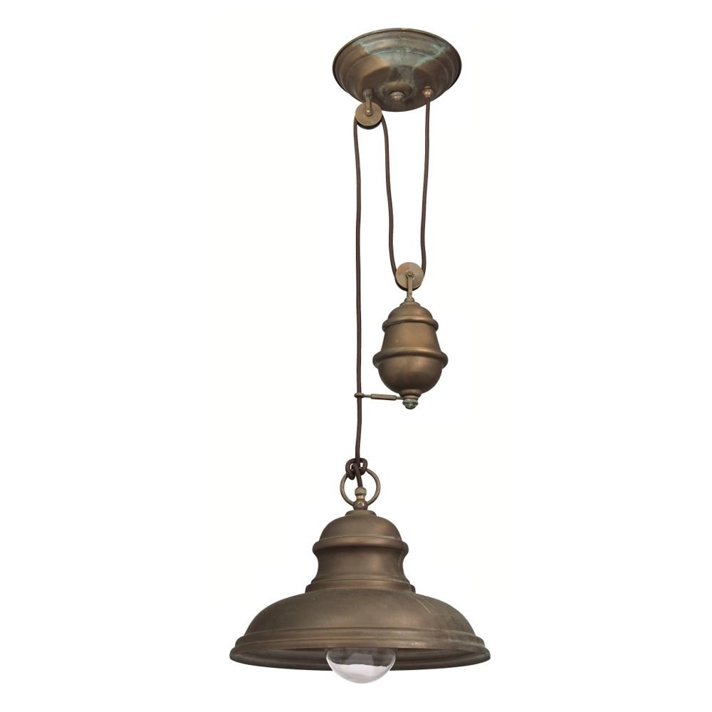Veranda hanglamp Veranda 4 32cm koperbruin