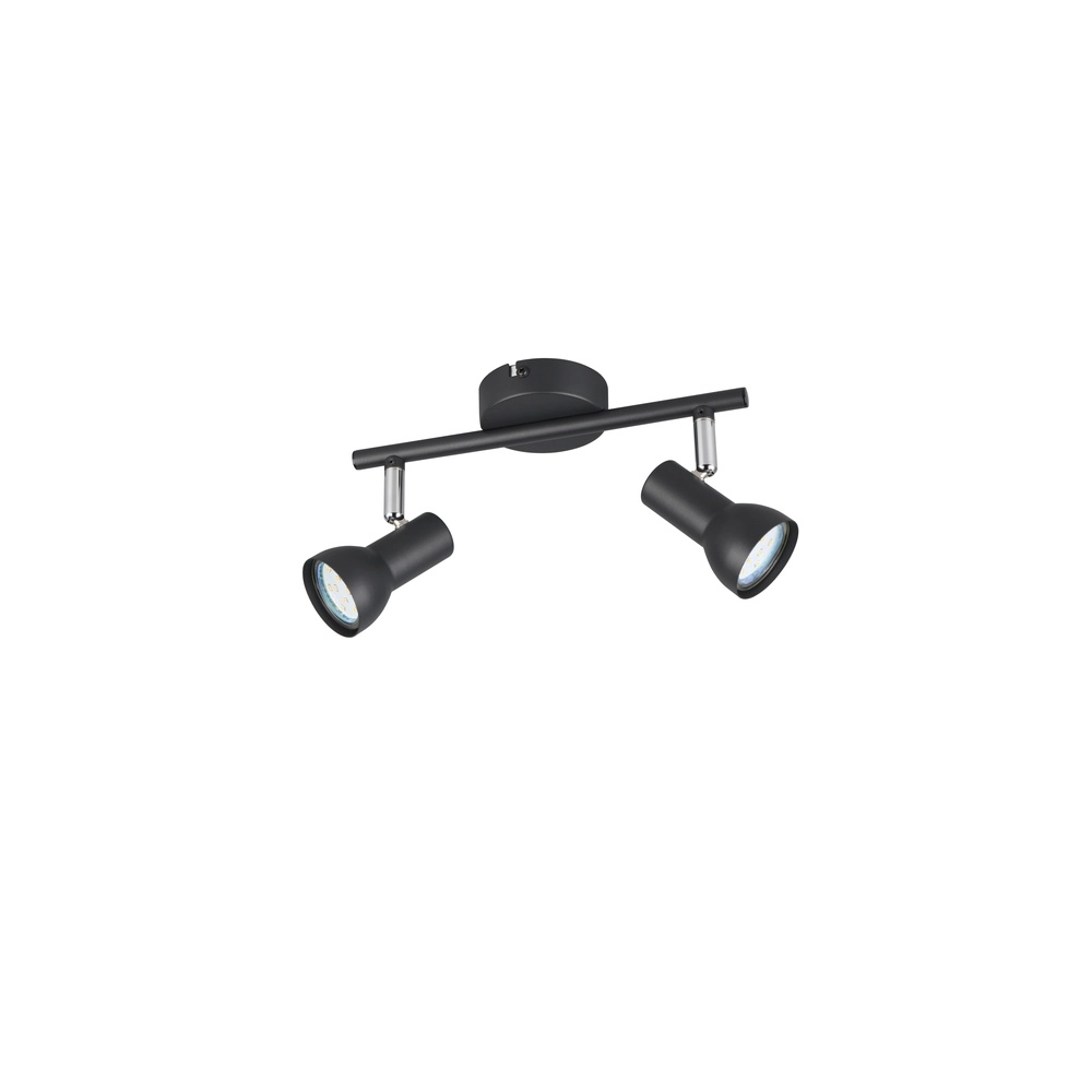 Plafondlamp Cantar zwart 2-lichts Trio 4017807615906