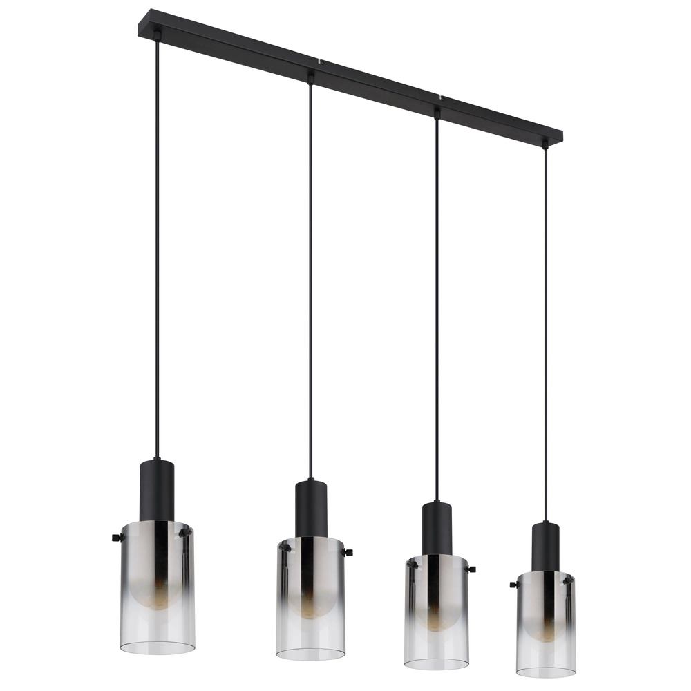 4-lichts hanglamp Florentina zwart design Globo 9007371457236