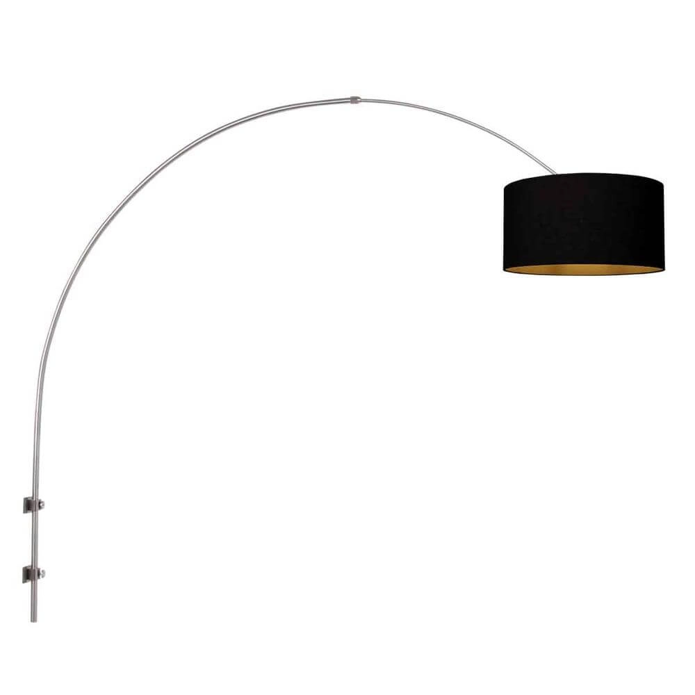 Wandlamp Sparkled Light metaal met zwarte kap