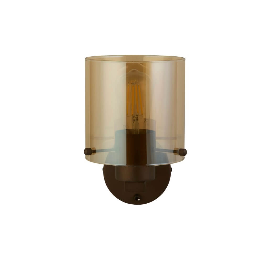 Wandlamp Sweden mocha bruin Searchlight 5053423272023