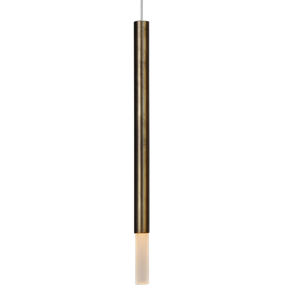 Zwarte eettafel hanglamp Flute 5-lichts gouden cilinder Masterlight 8718121211282