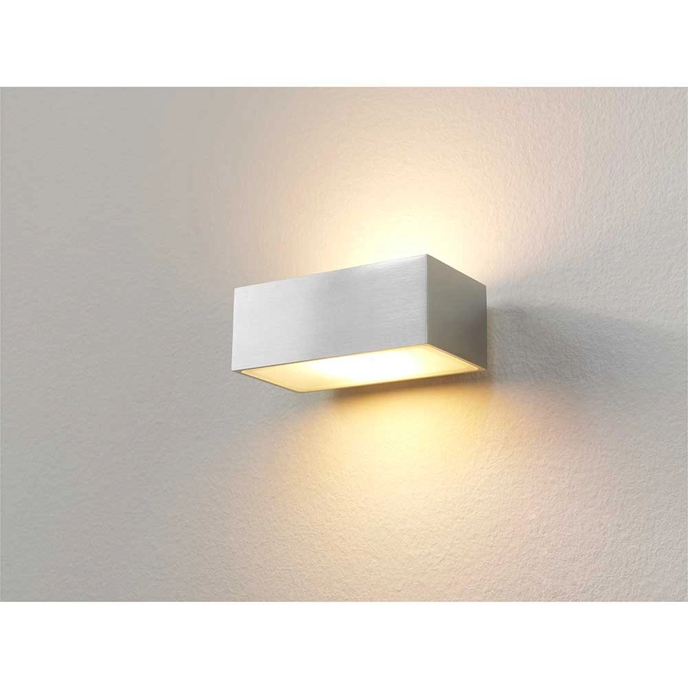 Led gevelspot Eindh 13cm-aluminium