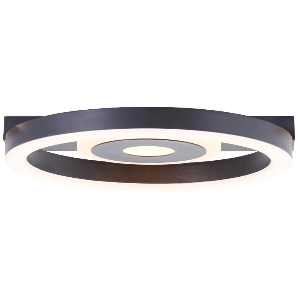 Plafondlamp Maureen Ø 20cm zwart Brilliant 4004353420047