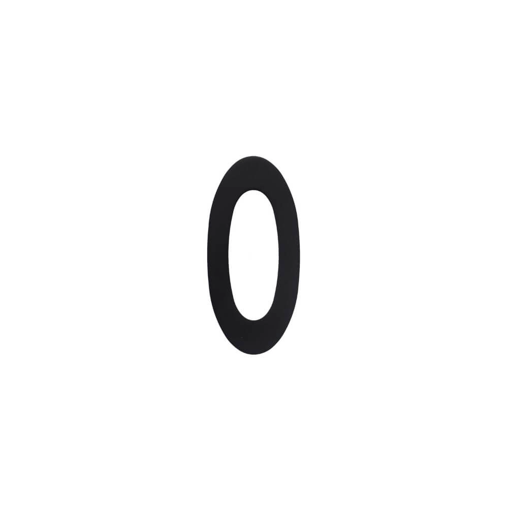 Huisnummer 0 Numbra zwart