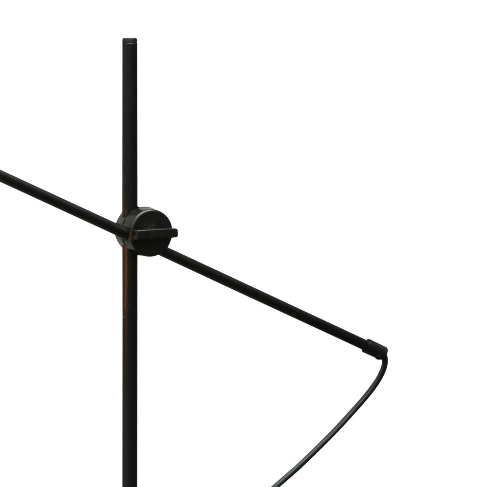 Zwarte tafellamp met goud Bounty met cilinderglas Masterlight 8718121248509