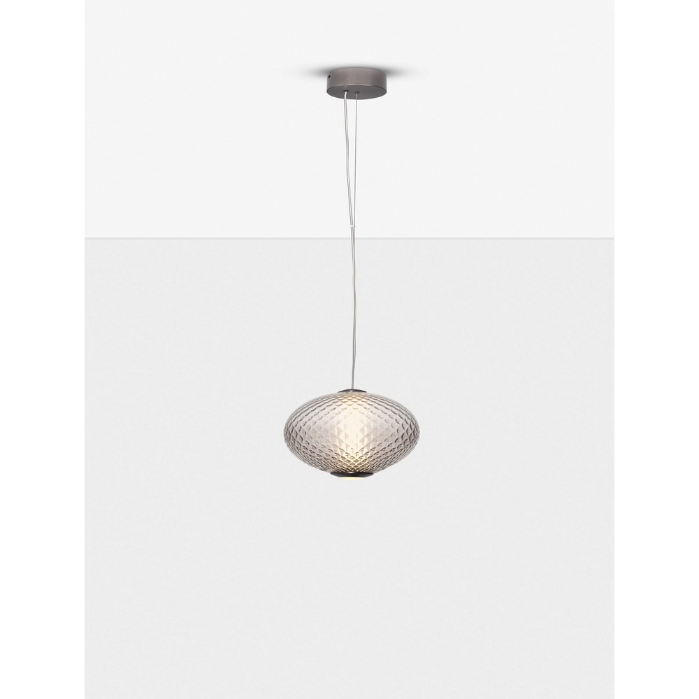 Hanglamp Aora ovaal bruin glas Lyora 5212017483843