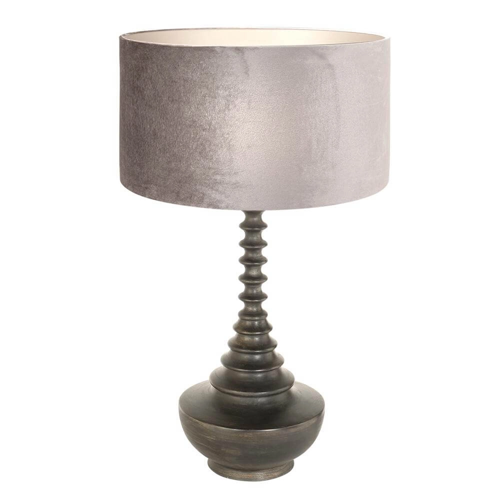 Unieke tafellamp Bois met zilvere kap Steinhauer 8712746172577