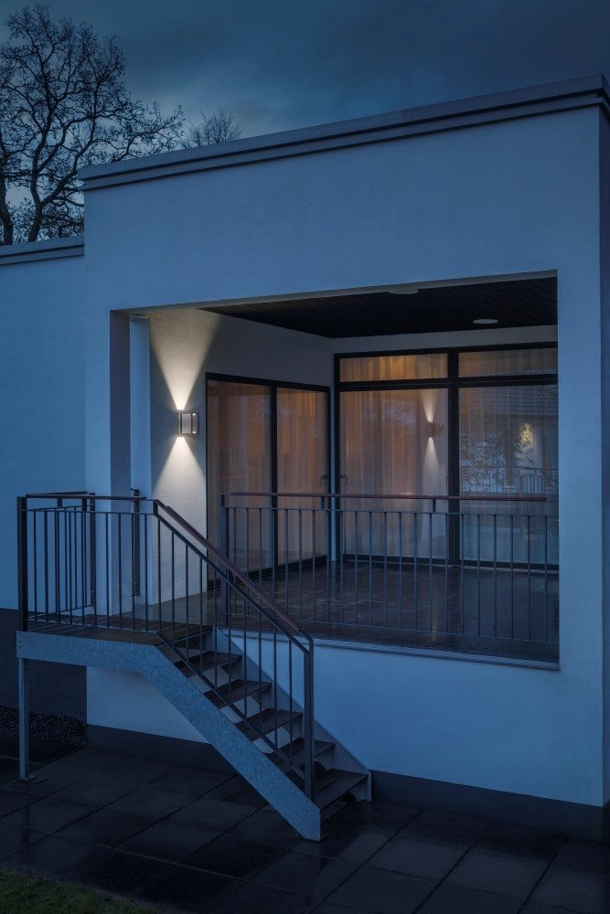 Led buitenlamp Vale Up-Down wit met koper KonstSmide 7318304242594