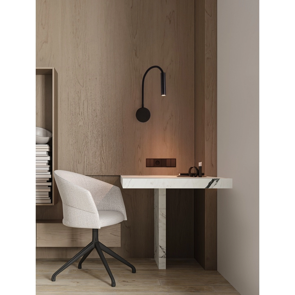 Bedlampje Sonica zwart