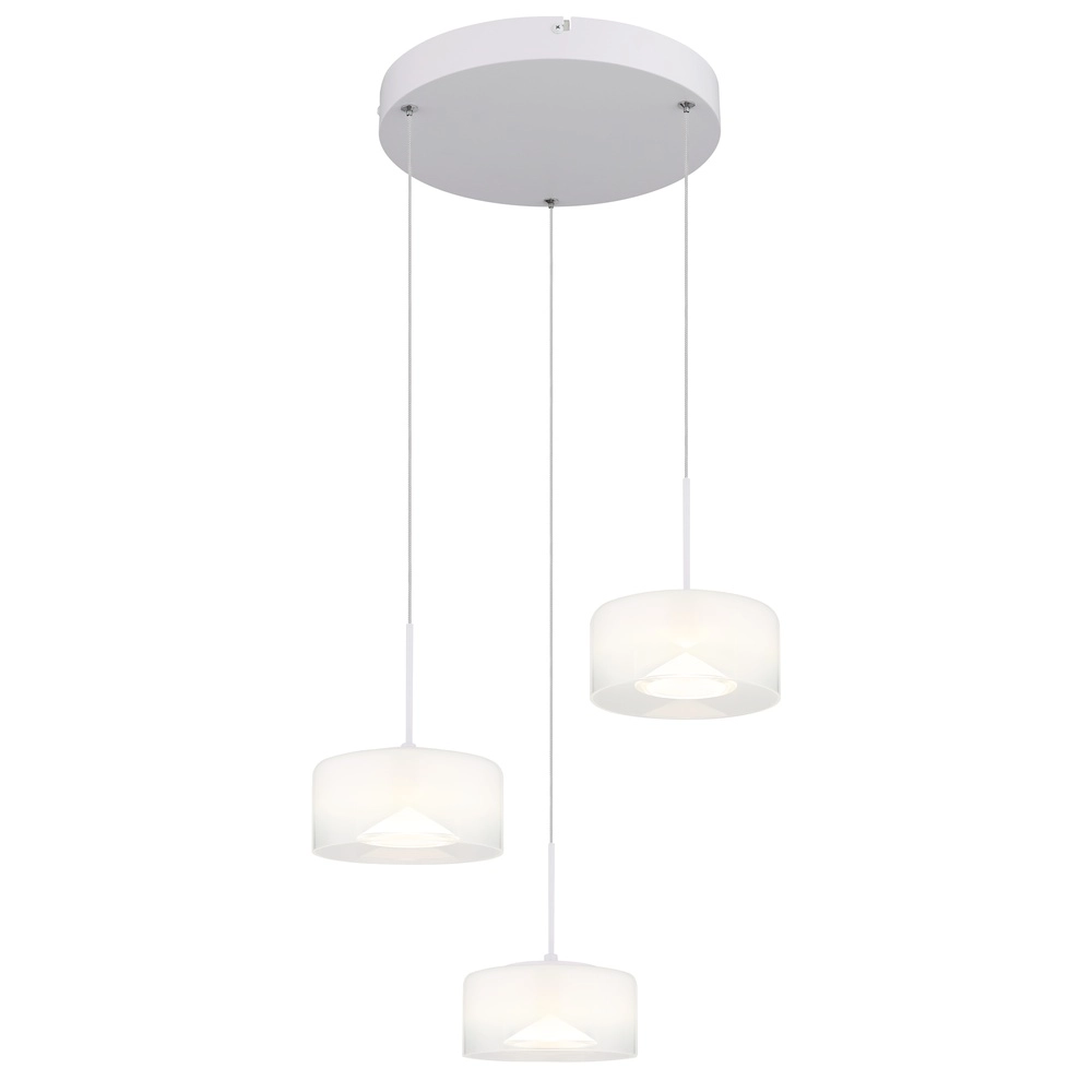 Design hanglamp Belinda 3-lichts wit