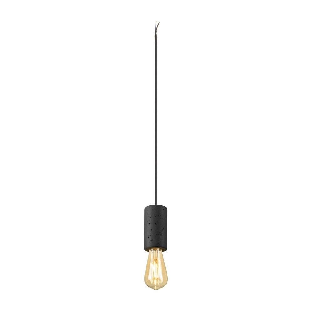 Hanglamp Fitu steen zwart