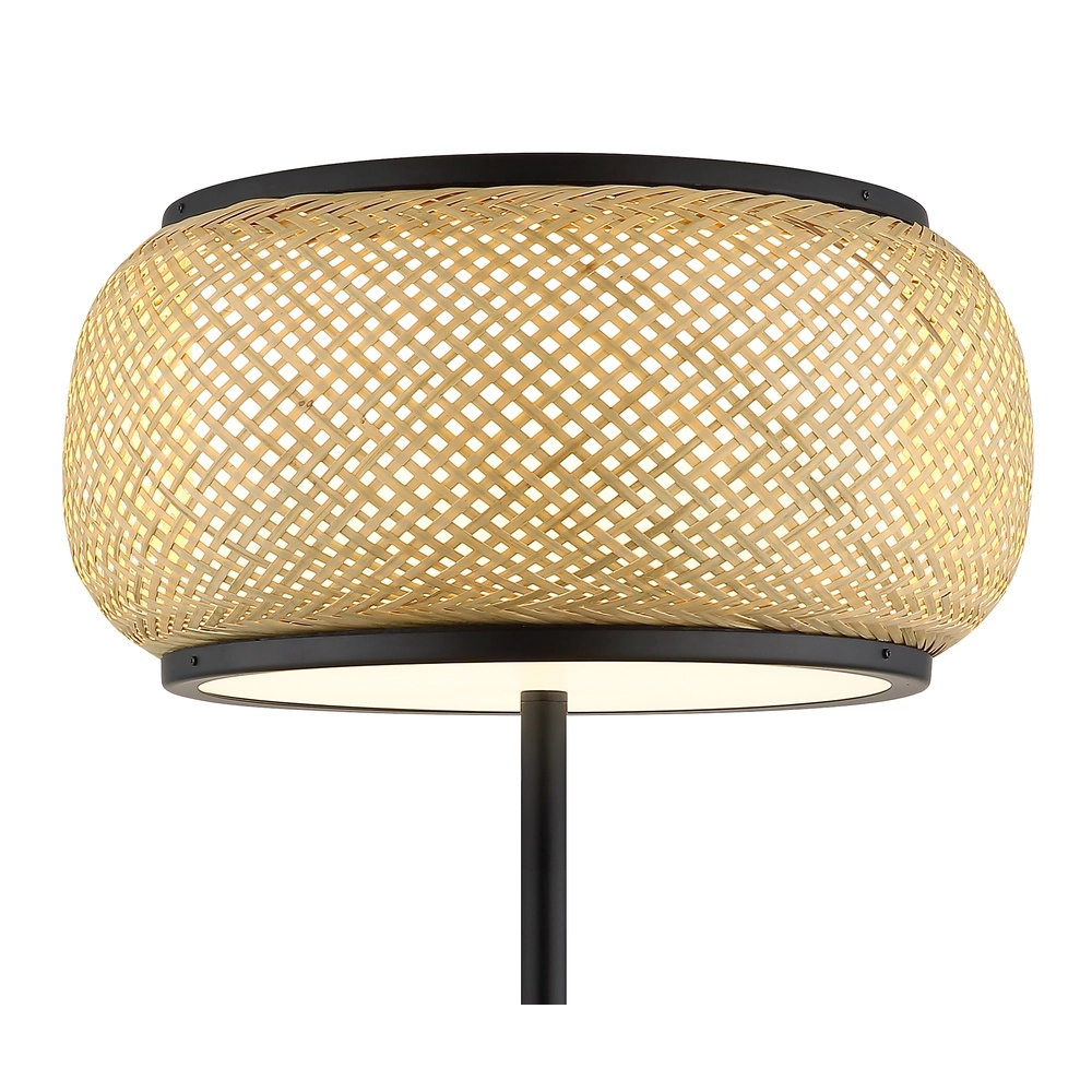 Vloerlamp Bambora met bamboe Ø 38cm Globo 9007371569861
