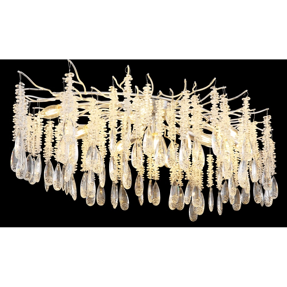 Plafondlamp Kinga zilvergrijs 100cm Globo 9007371578986