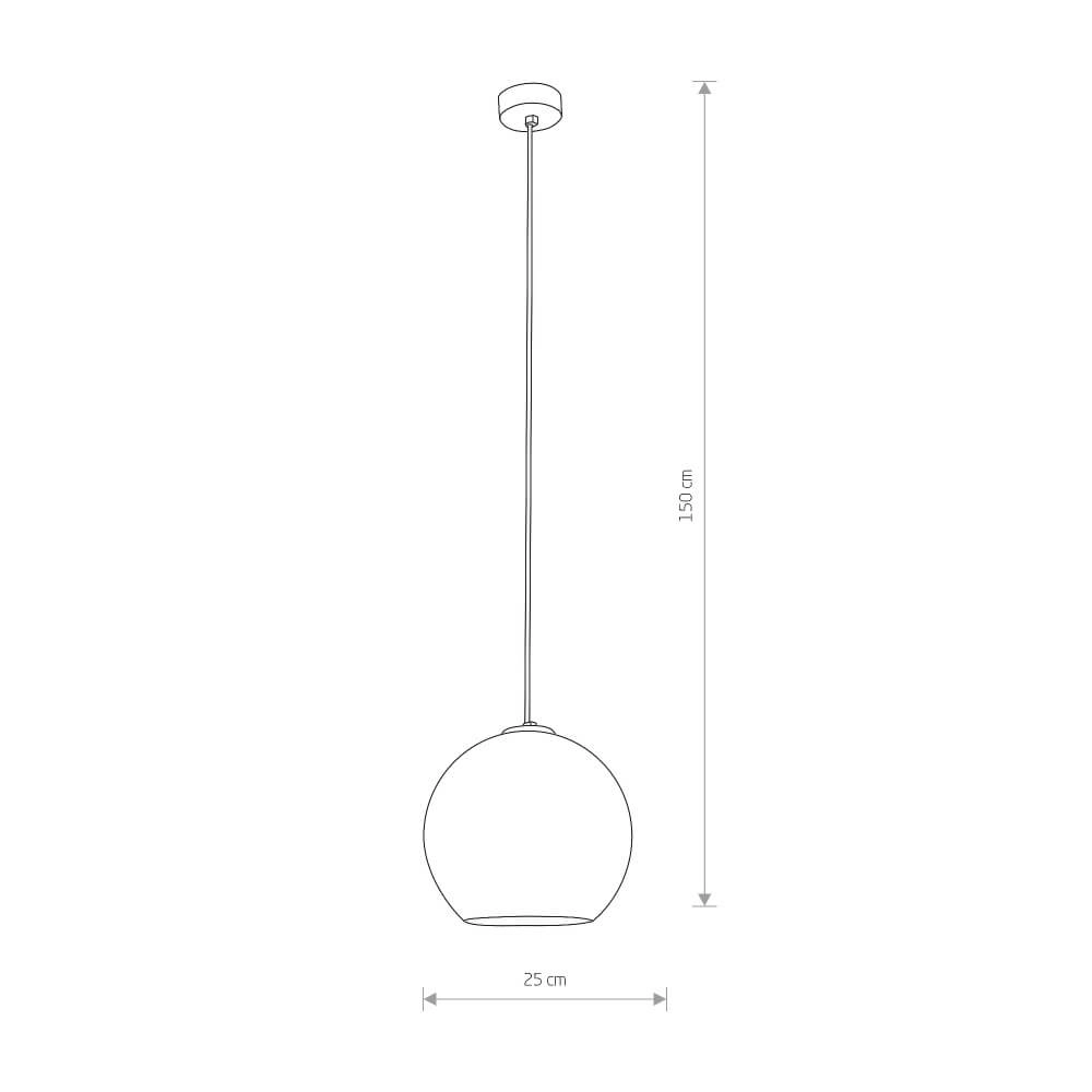 Bol hanglamp Polaris Ø 25cm goud Lyora 5903139905794