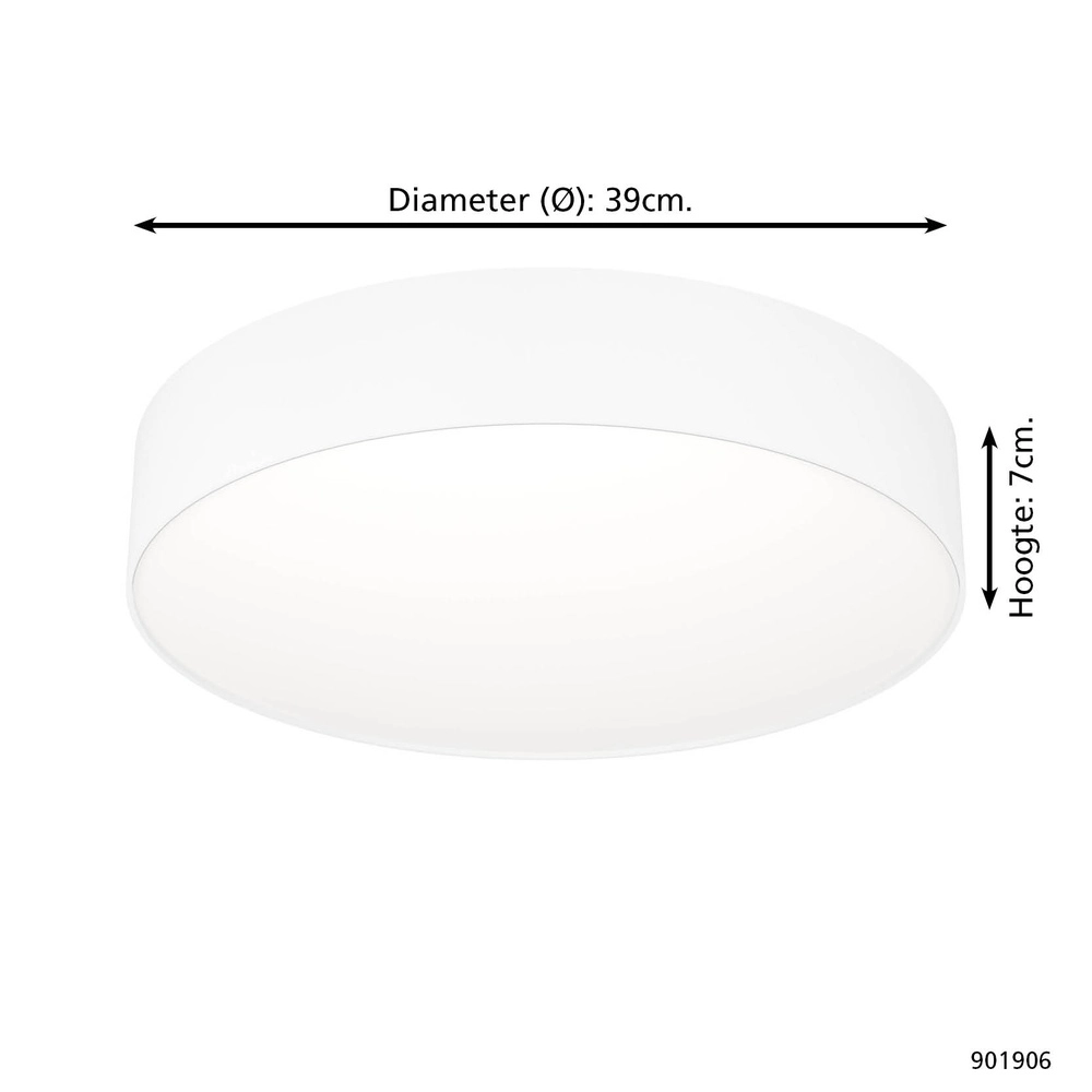 Design plafondlamp Gallizzi-Z smart wit Ø 39cm Eglo 9008606358199