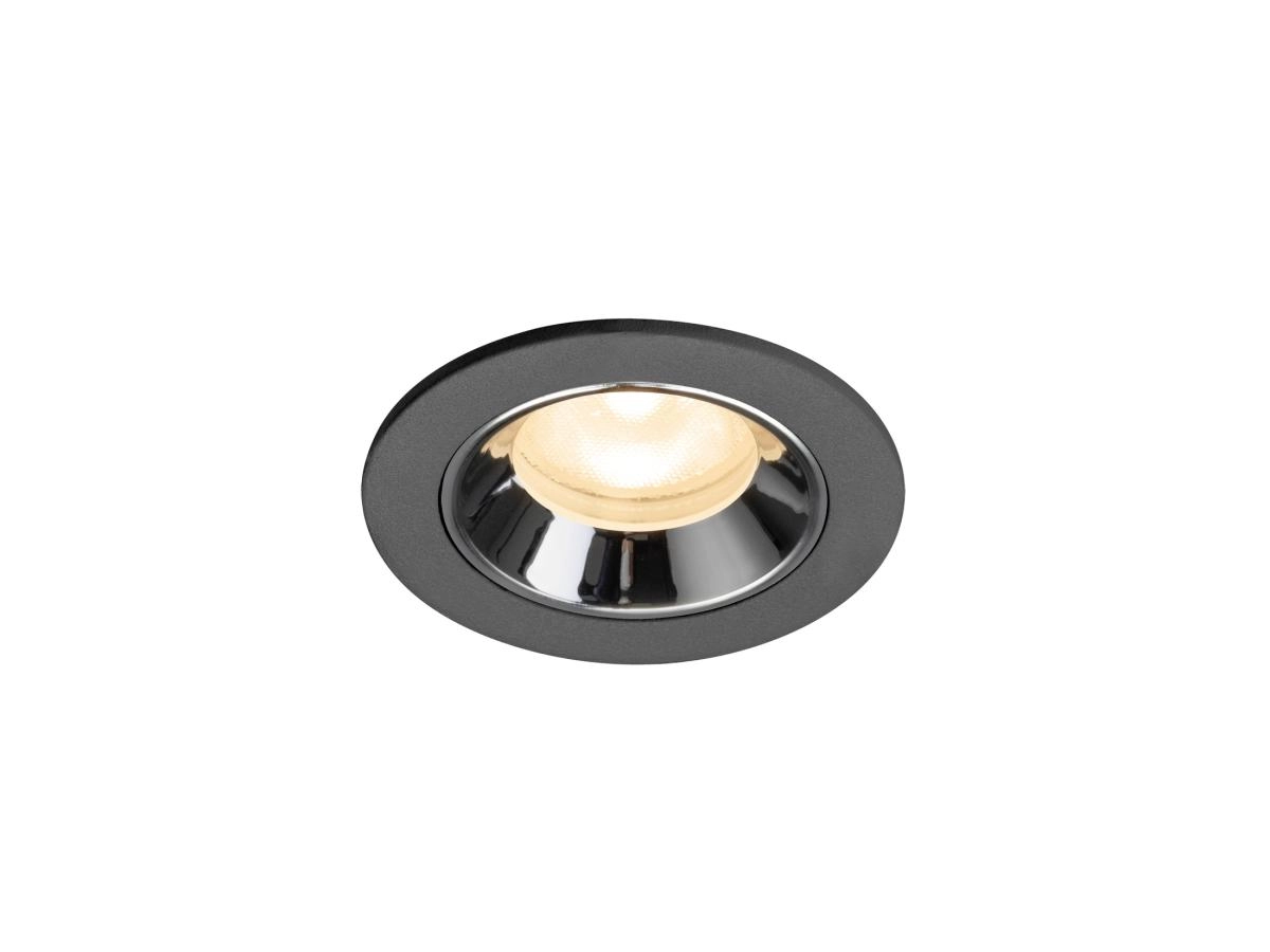 Inbouwspot Numinos XS zwart/chroom 2700K - 55gr