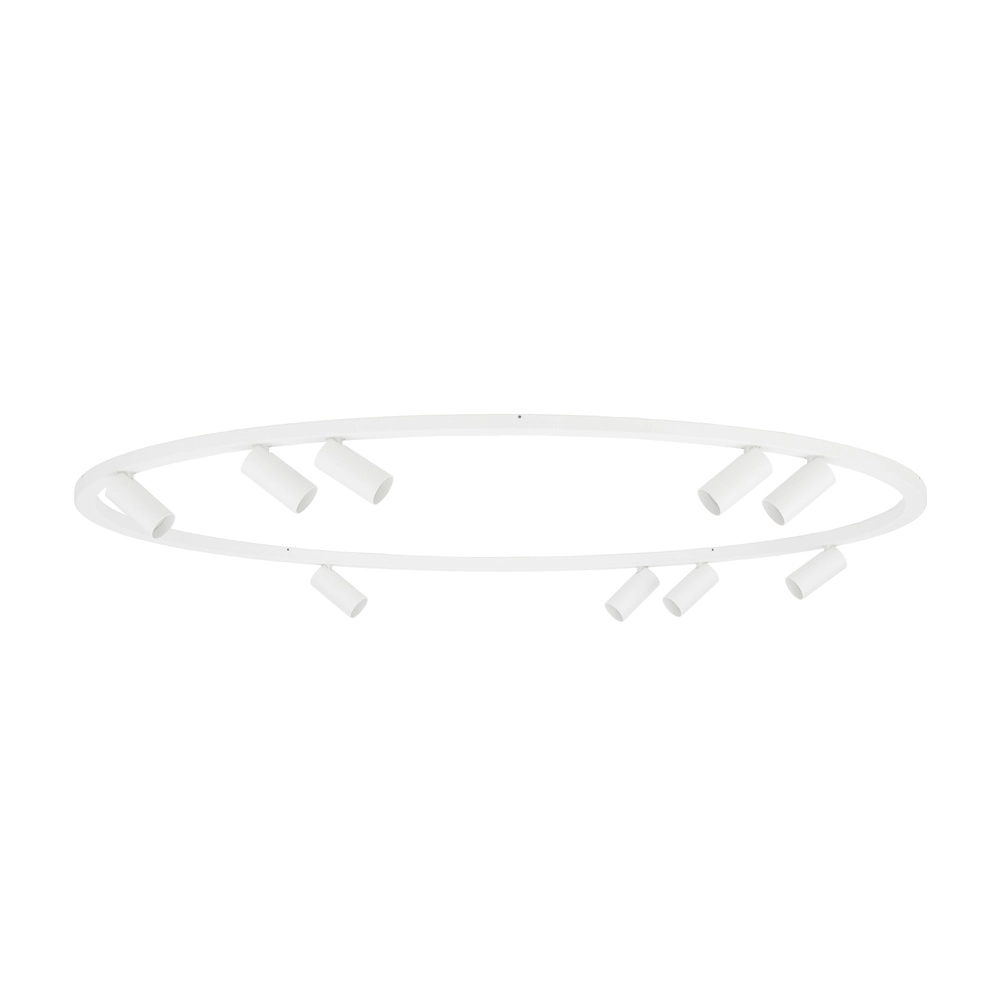 Cirkel opbouwspots Fourty 9x GU10 - wit Lyora 5903139119511