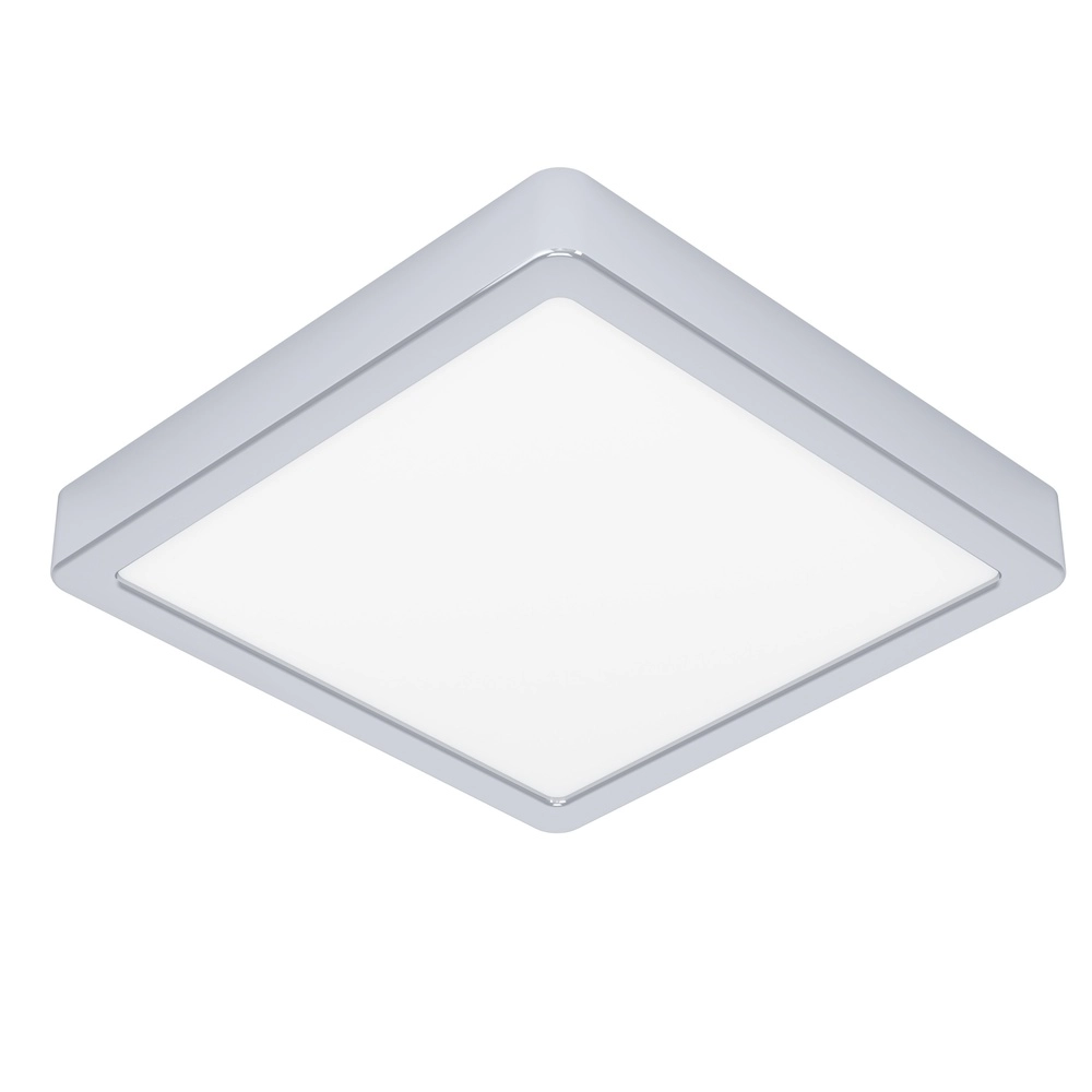 Chrome plafondlamp Fueva 6 led - 22x22 cm